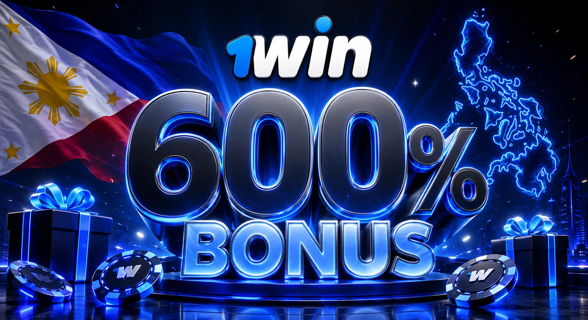 1win bonus 600 Philippines