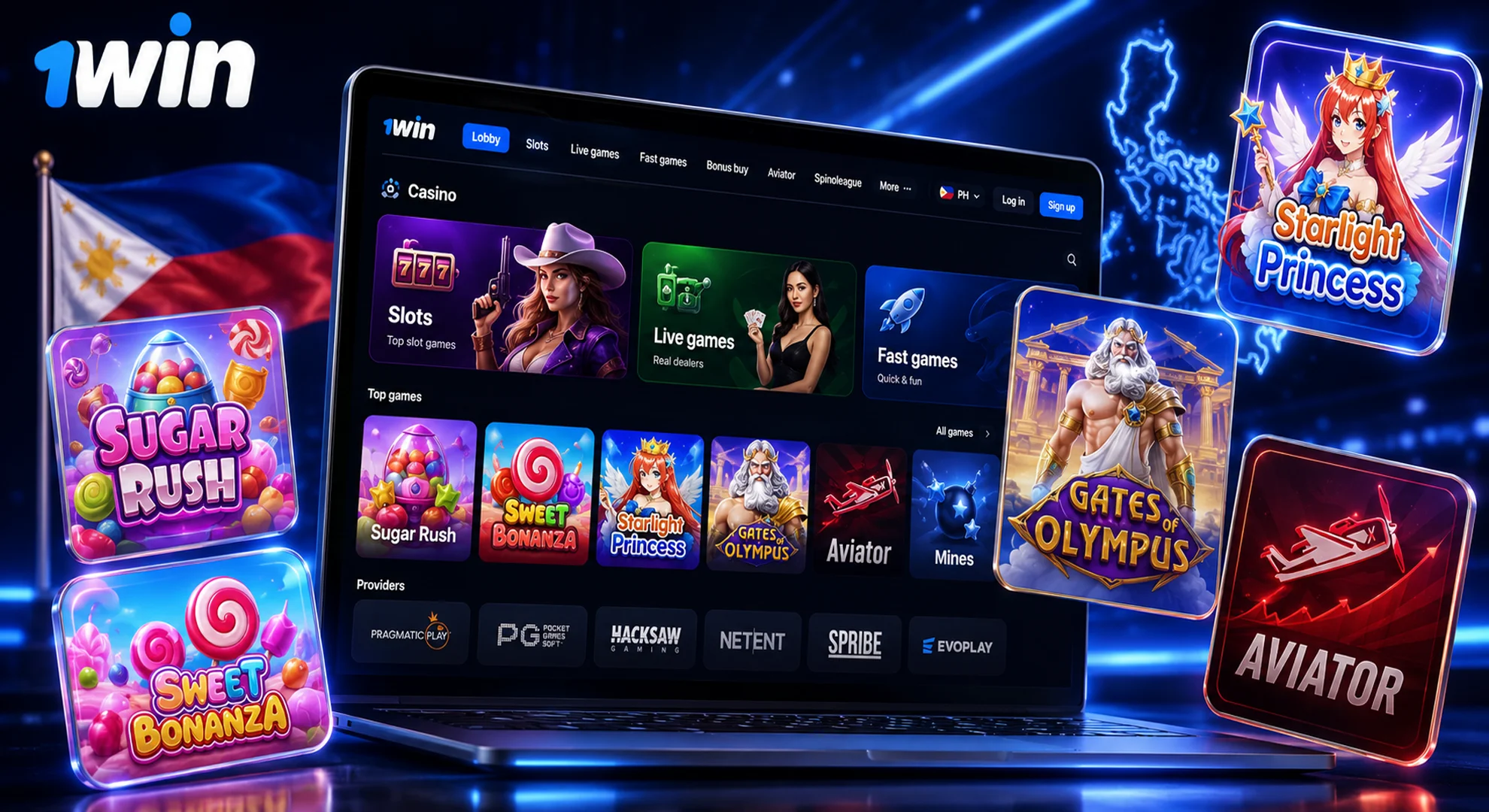 1win casino games Philippines